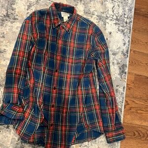 LLBEAN plaid shirt